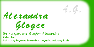 alexandra gloger business card